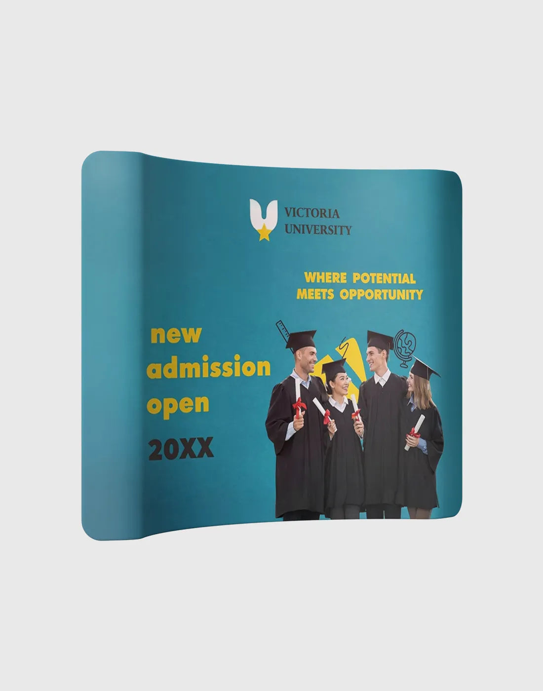 Curved Tension Media Wall