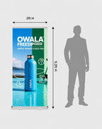 Double-sided wide base Roll Up Banner