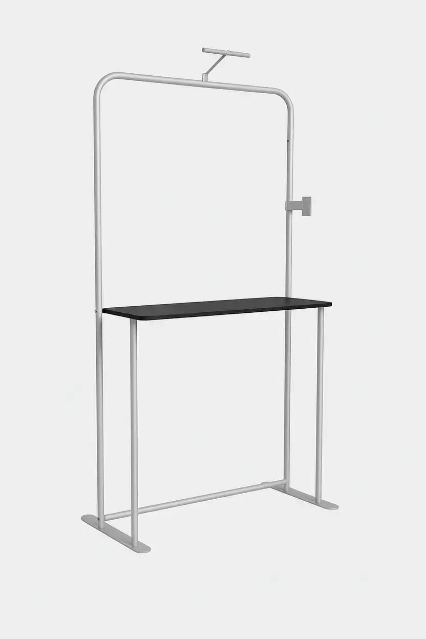 Exhibit TV Rack with Shelves