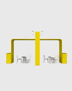 20x20 exhibit trade show booth modular fabric graphic walls arches and counters