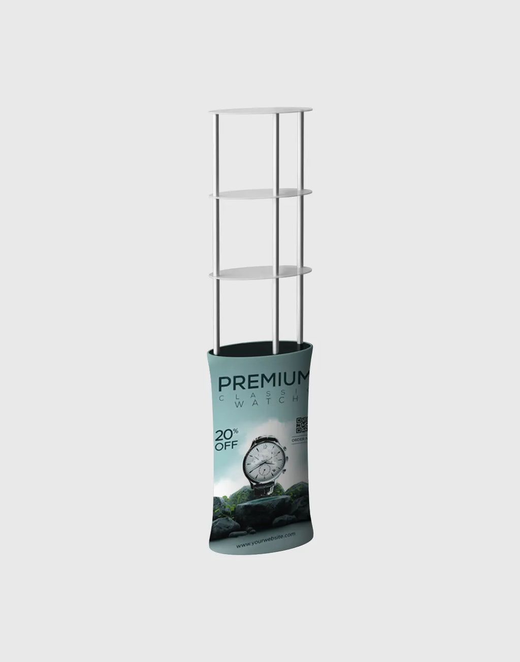 Oval Display Product Shelf