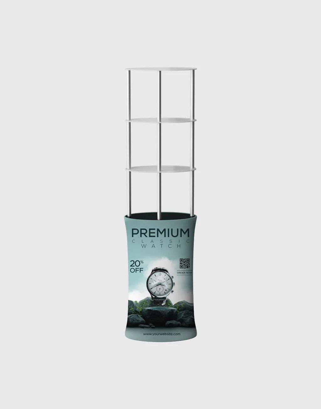 Oval Display Product Shelf