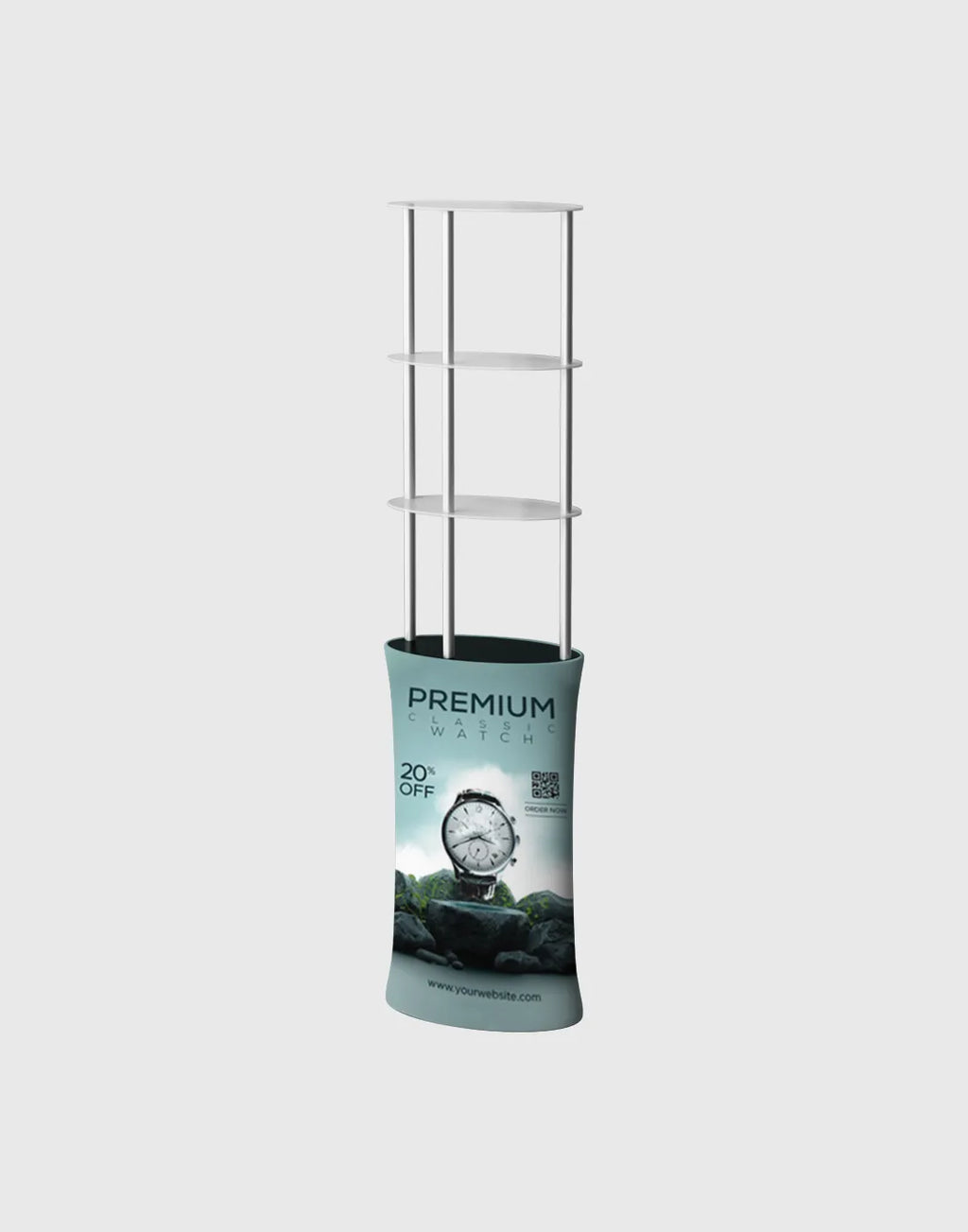 Oval Display Product Shelf