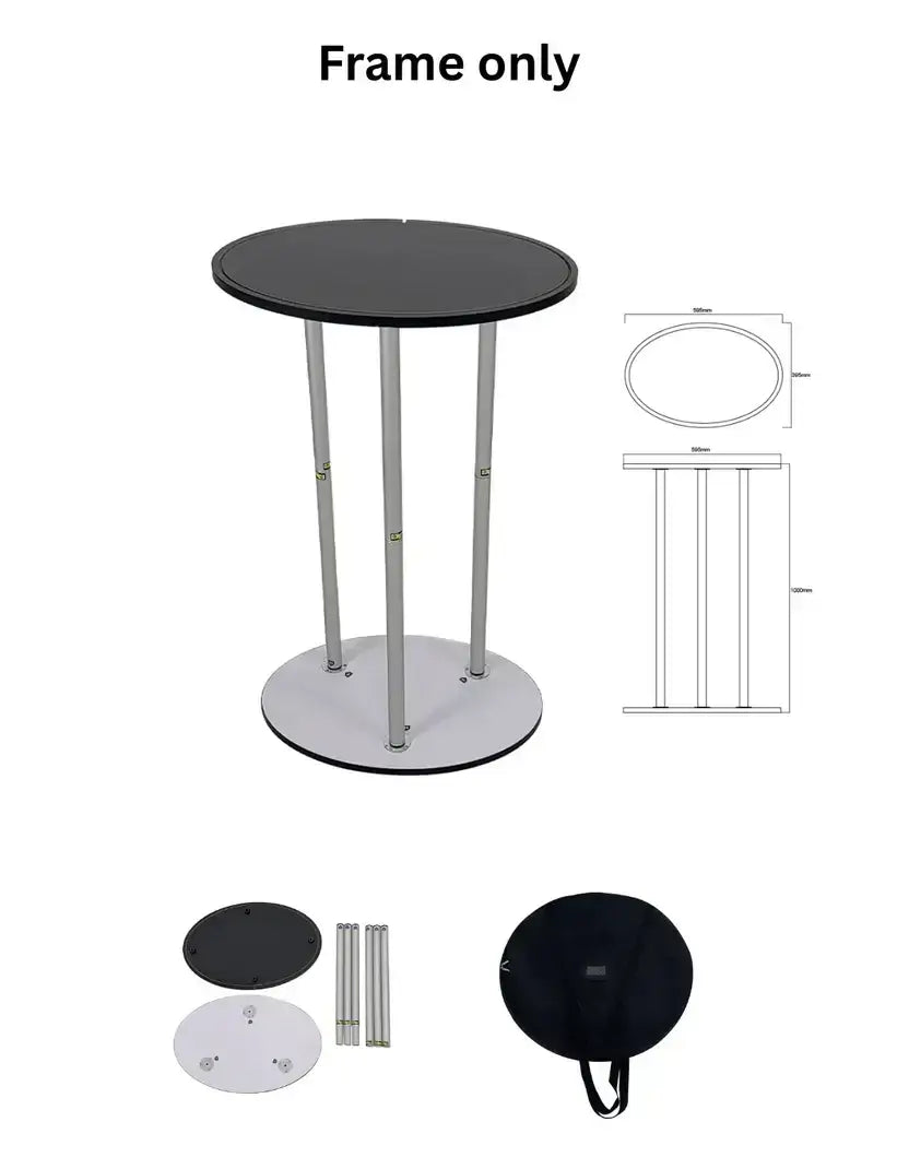 Oval Fabric Display Counter