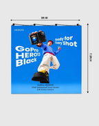Pop Up Straight Media Wall