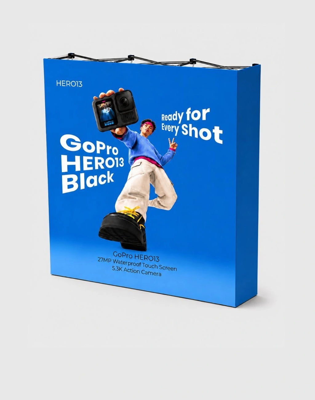 Pop Up Straight Media Wall