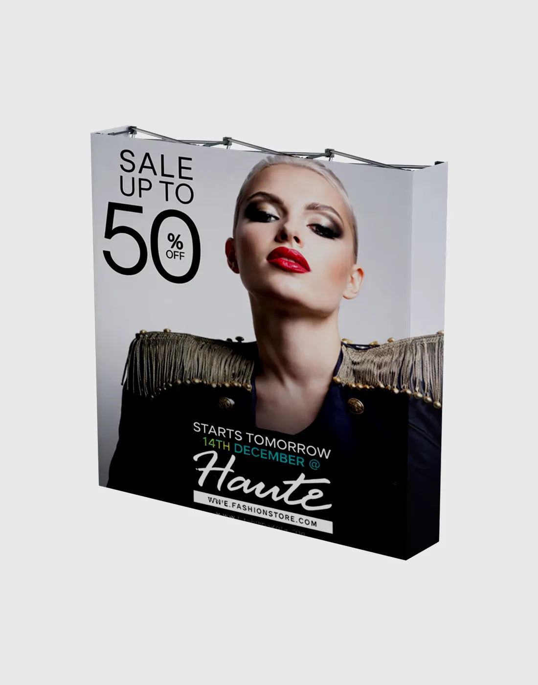 Pop Up Straight Media Wall