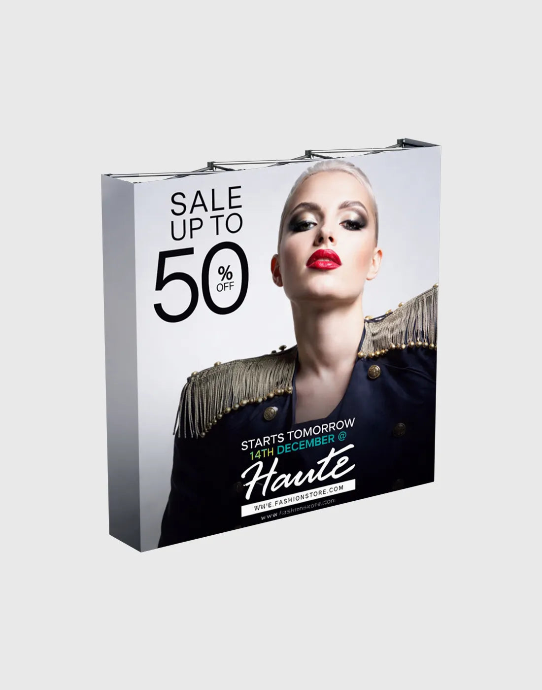 Pop Up Straight Media Wall