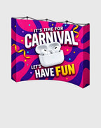 Pop Up Curved Velcro Media Wall