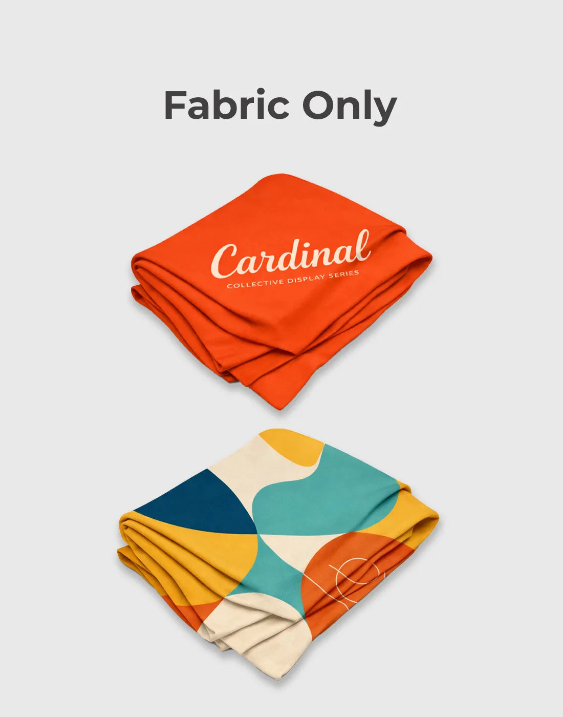 portable trade show booth with S shaped display arch backdrop counter TV mount and LED lights