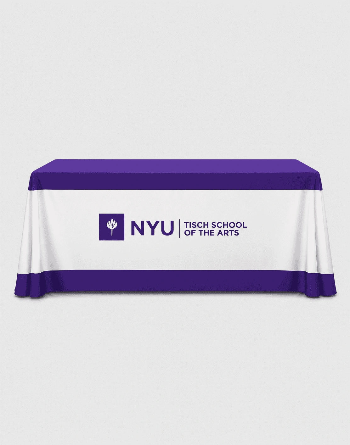Standard table cover with logo, polyester, 6ft display
