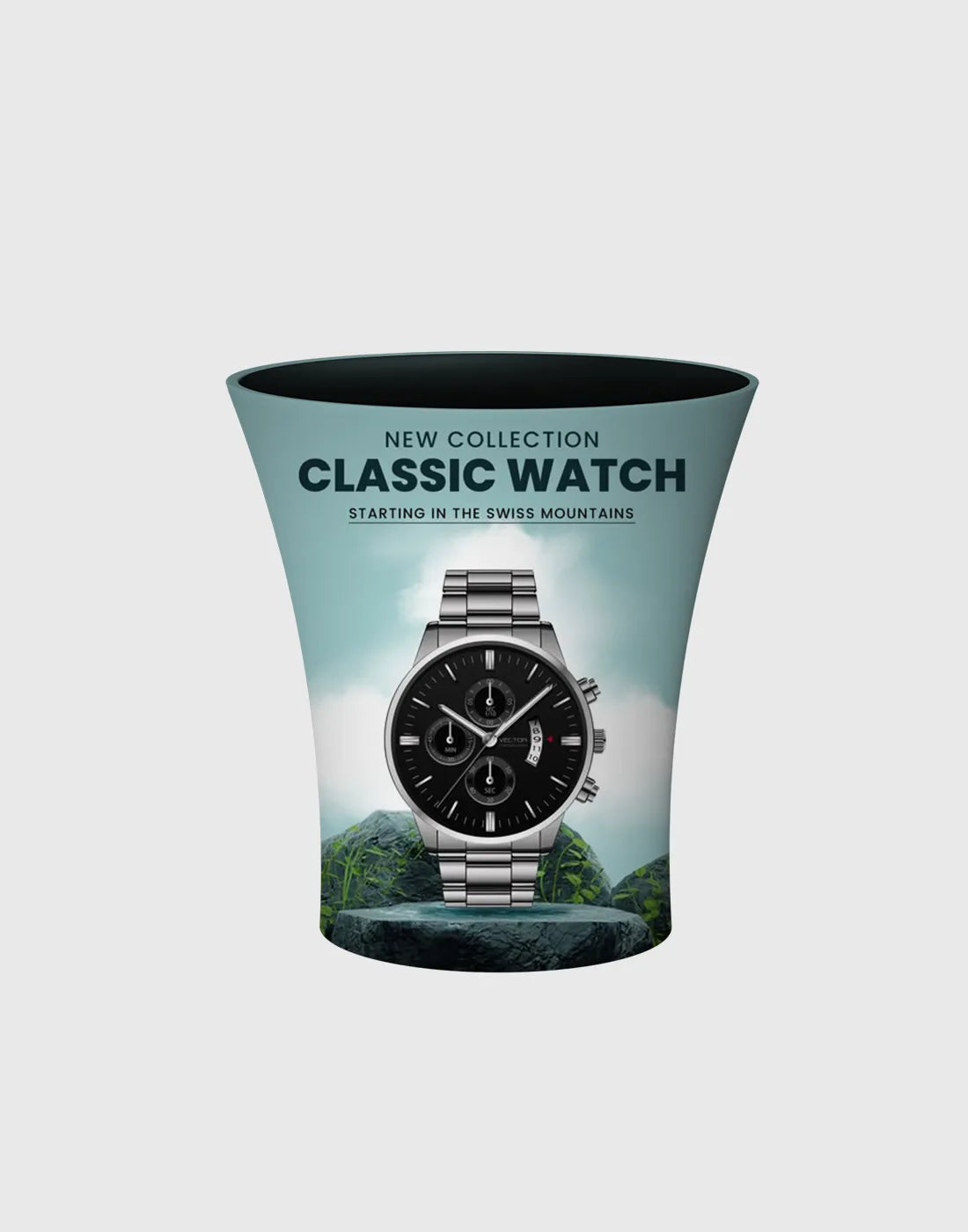 Round Fabric Display Counter