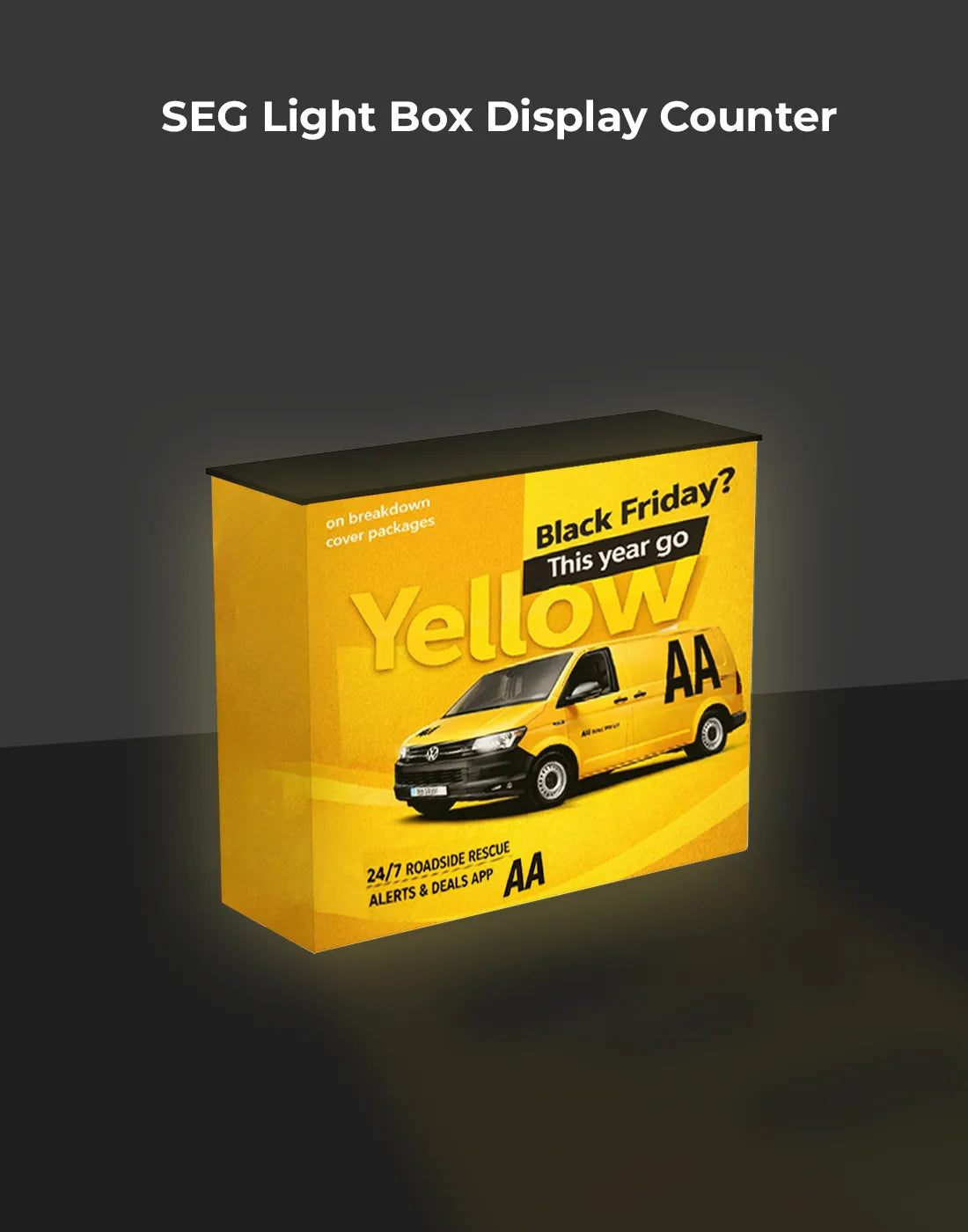 Popup SEG Backlit Counter Tables