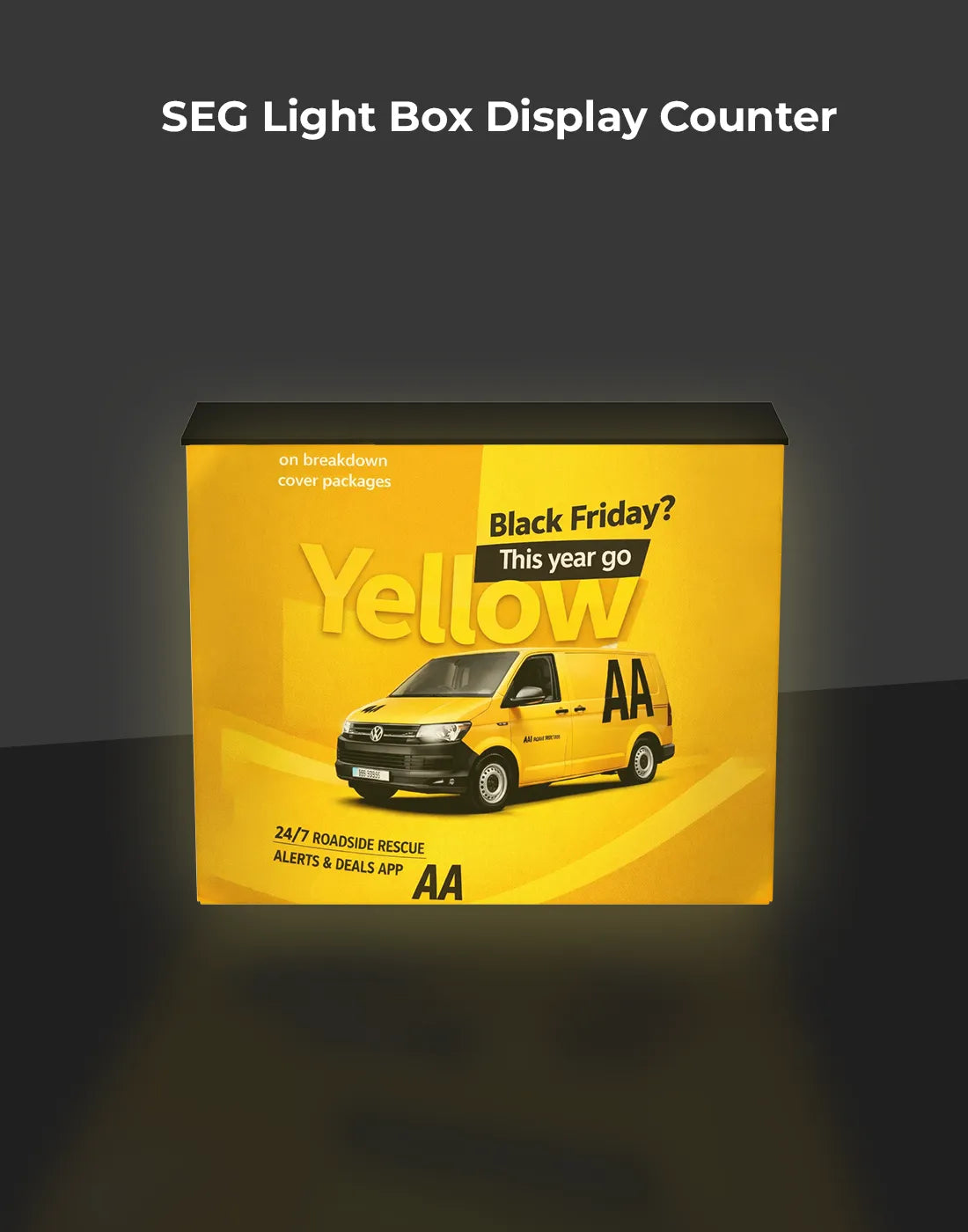 Popup SEG Backlit Counter Tables