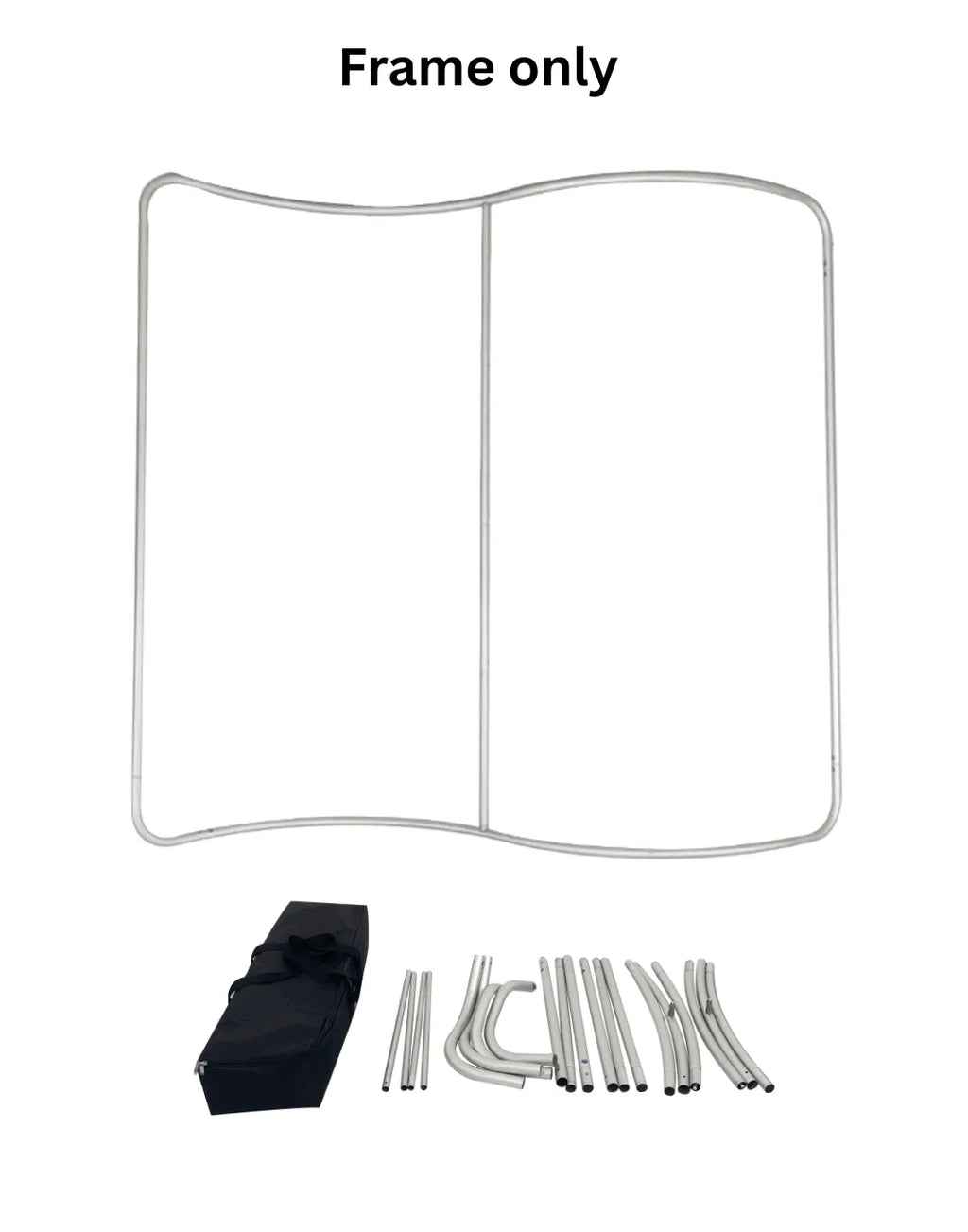S Shape Wave Fabric Display Wall