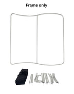S Shape Wave Fabric Display Wall