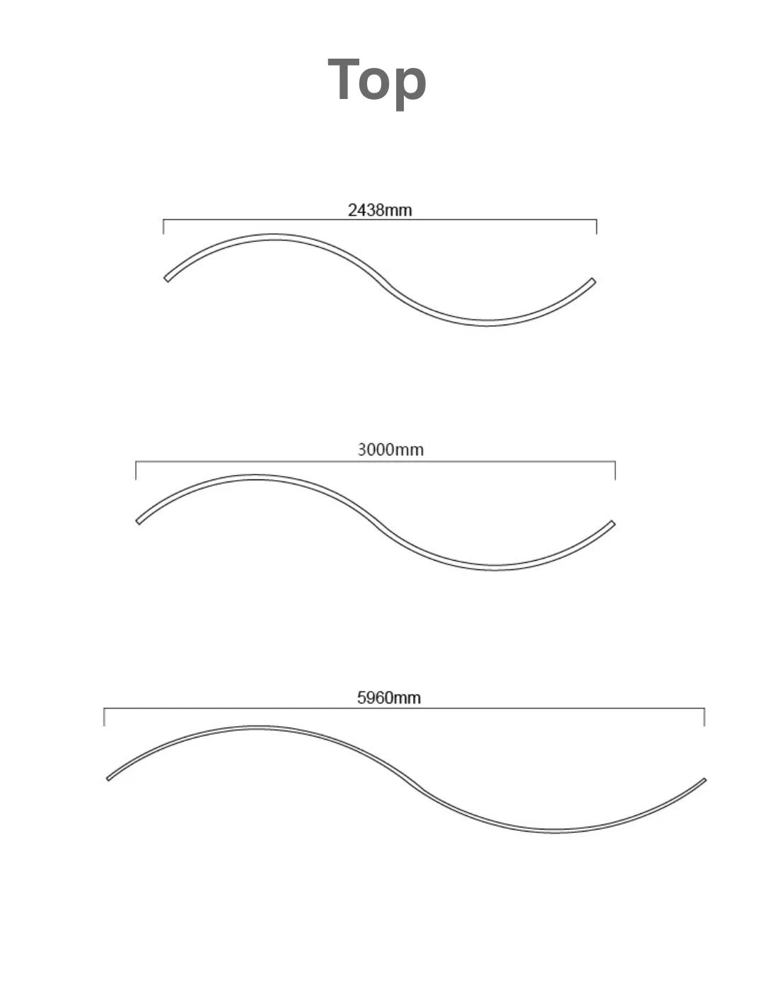 S Shape Wave Fabric Display Wall