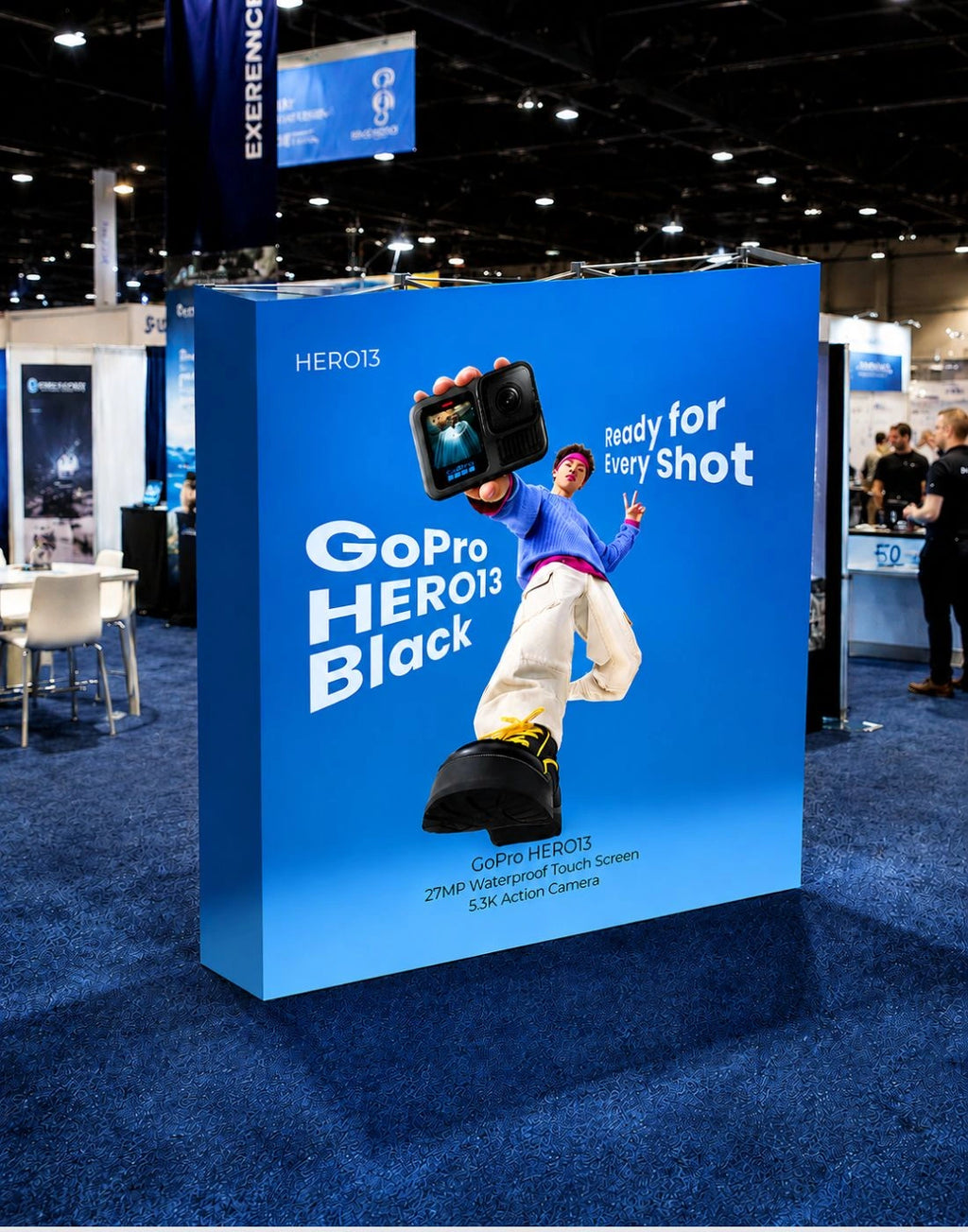 Pop Up Straight Media Wall