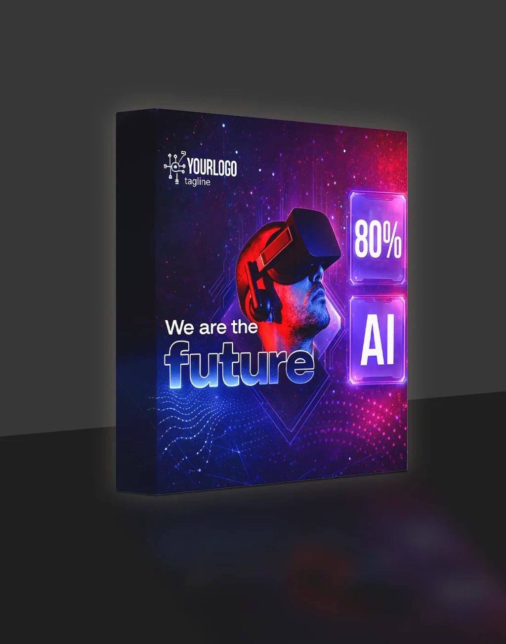 Straight SEG Popup Backlit Display