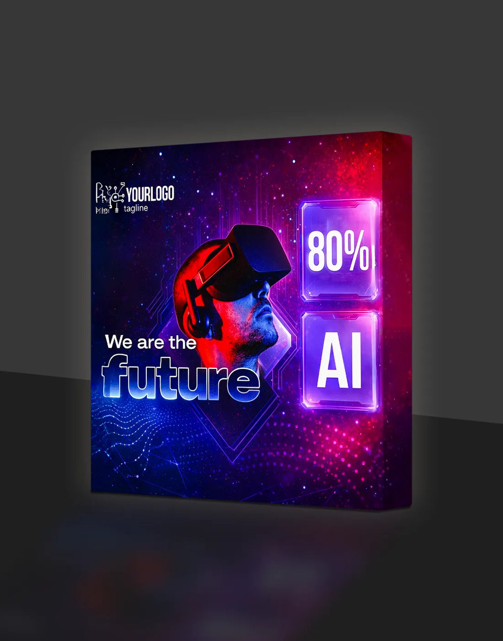 Straight SEG Popup Backlit Display