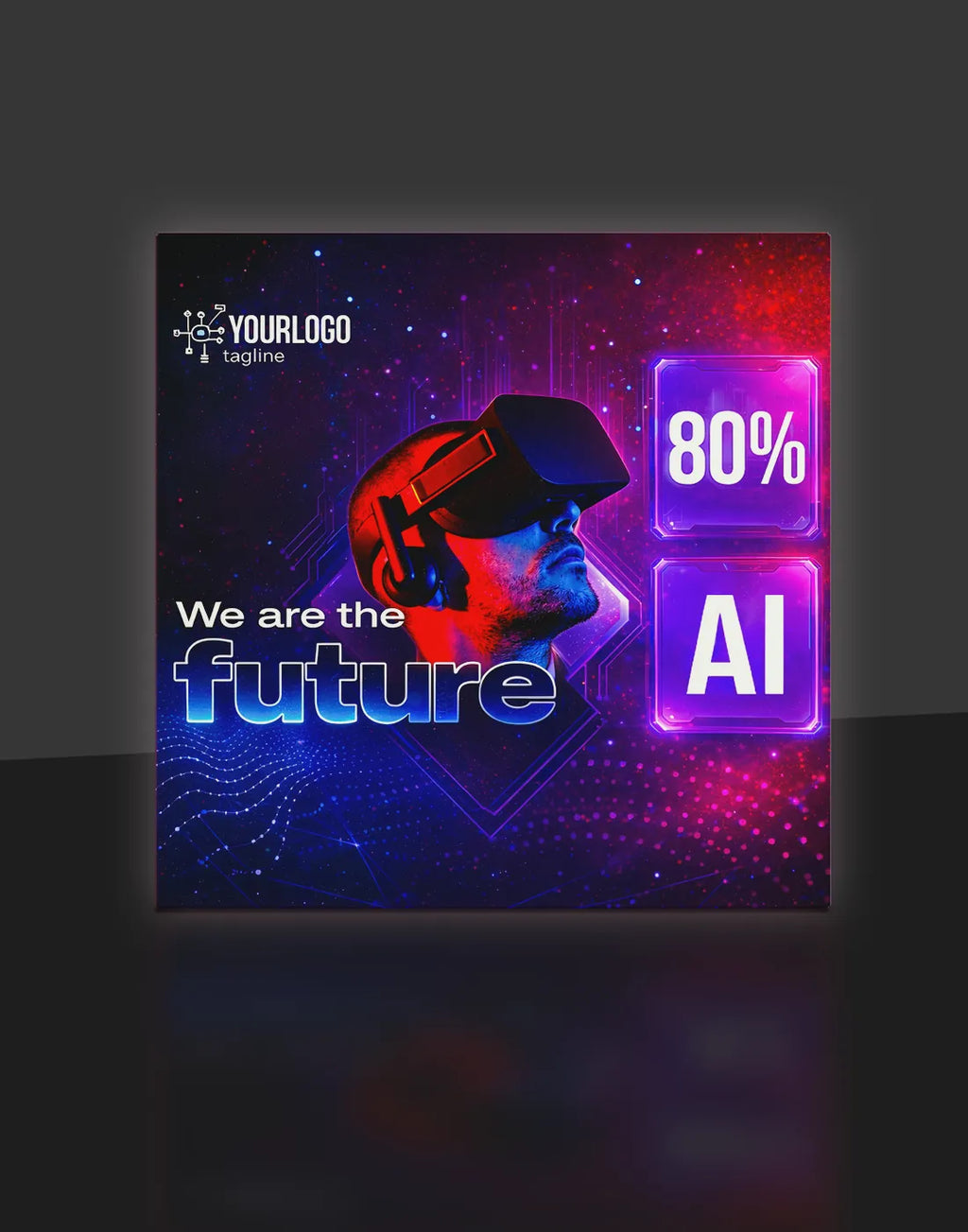 Straight SEG Popup Backlit Display