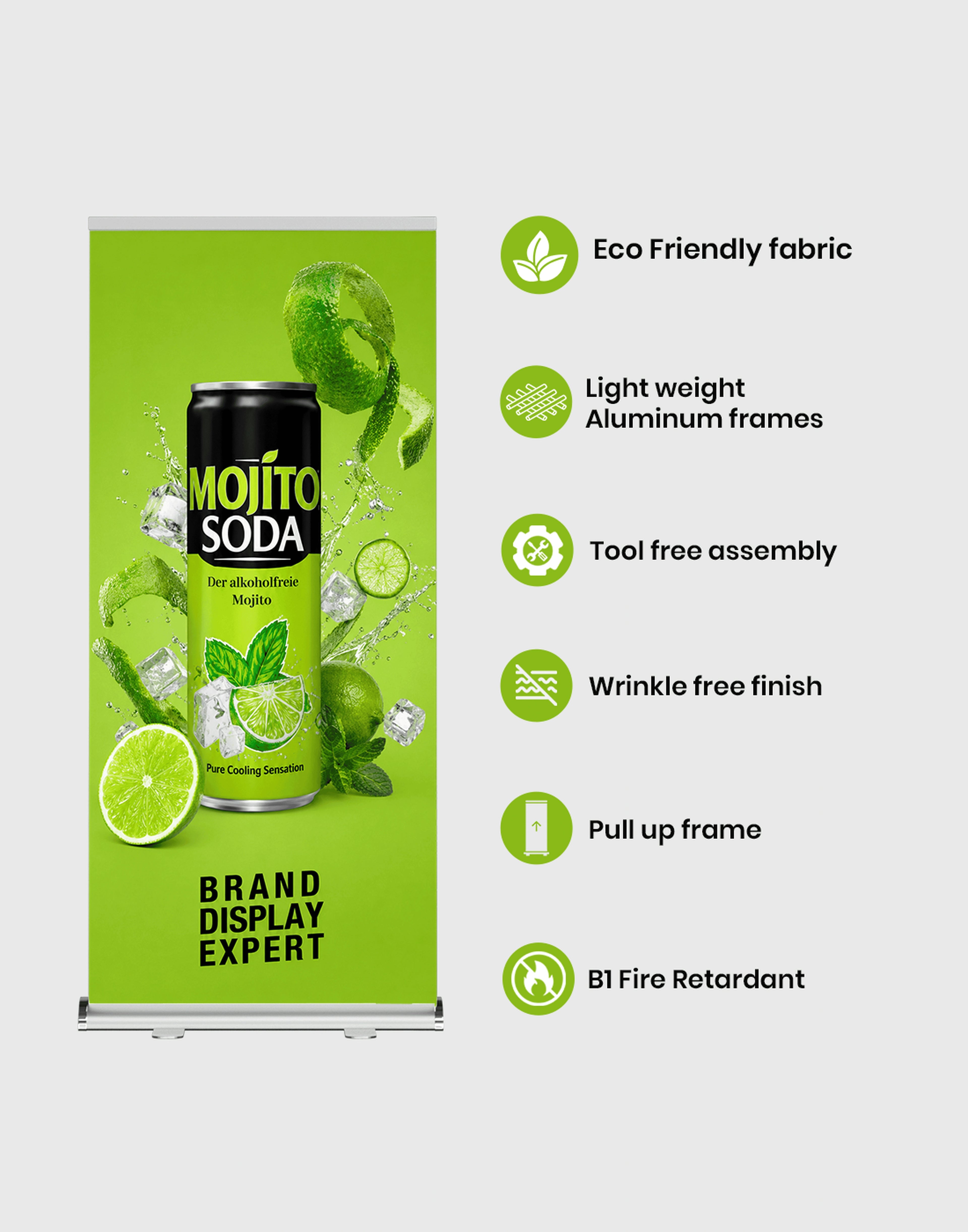 Teardrop Roll Up Banner