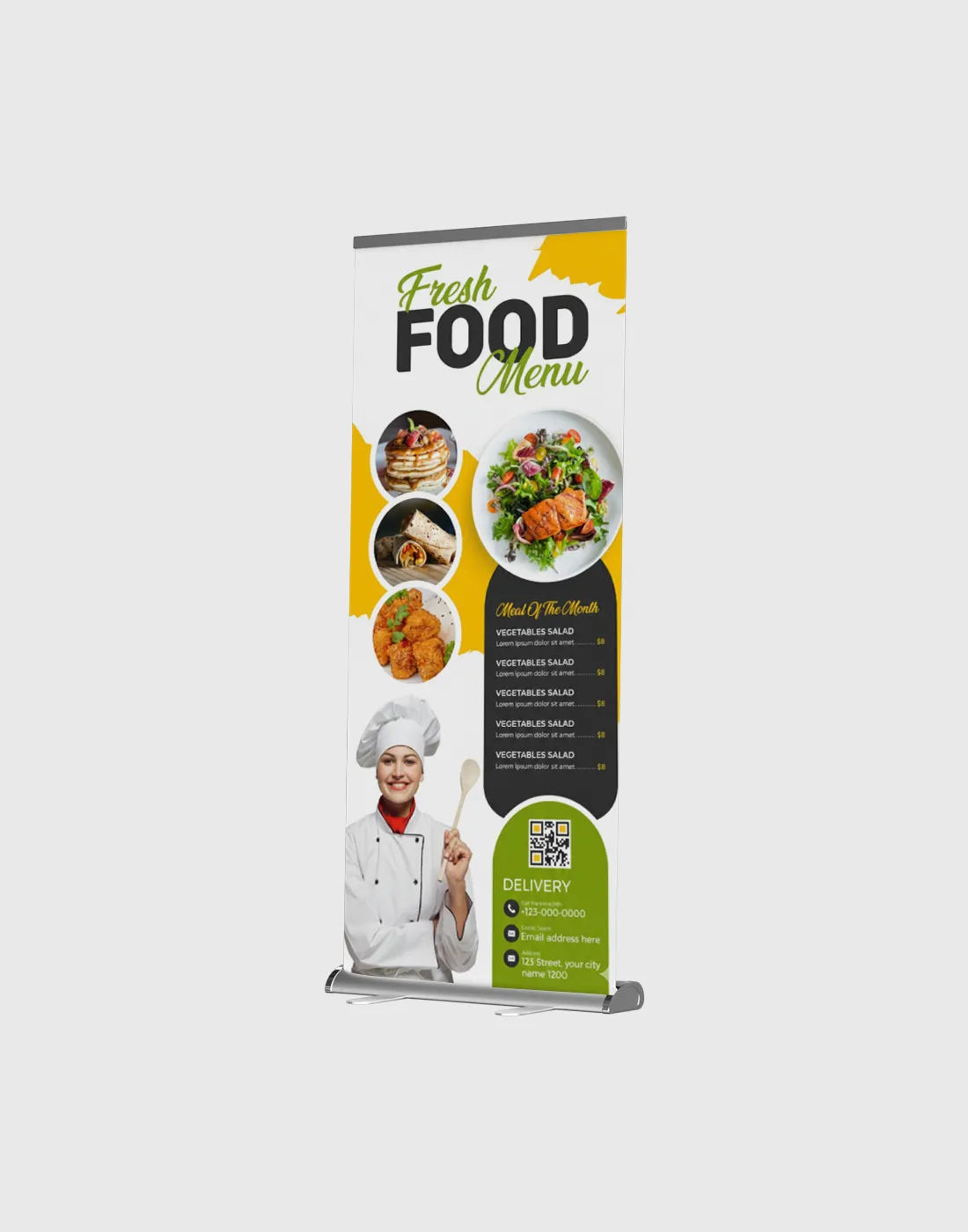 Teardrop Roll Up Banner