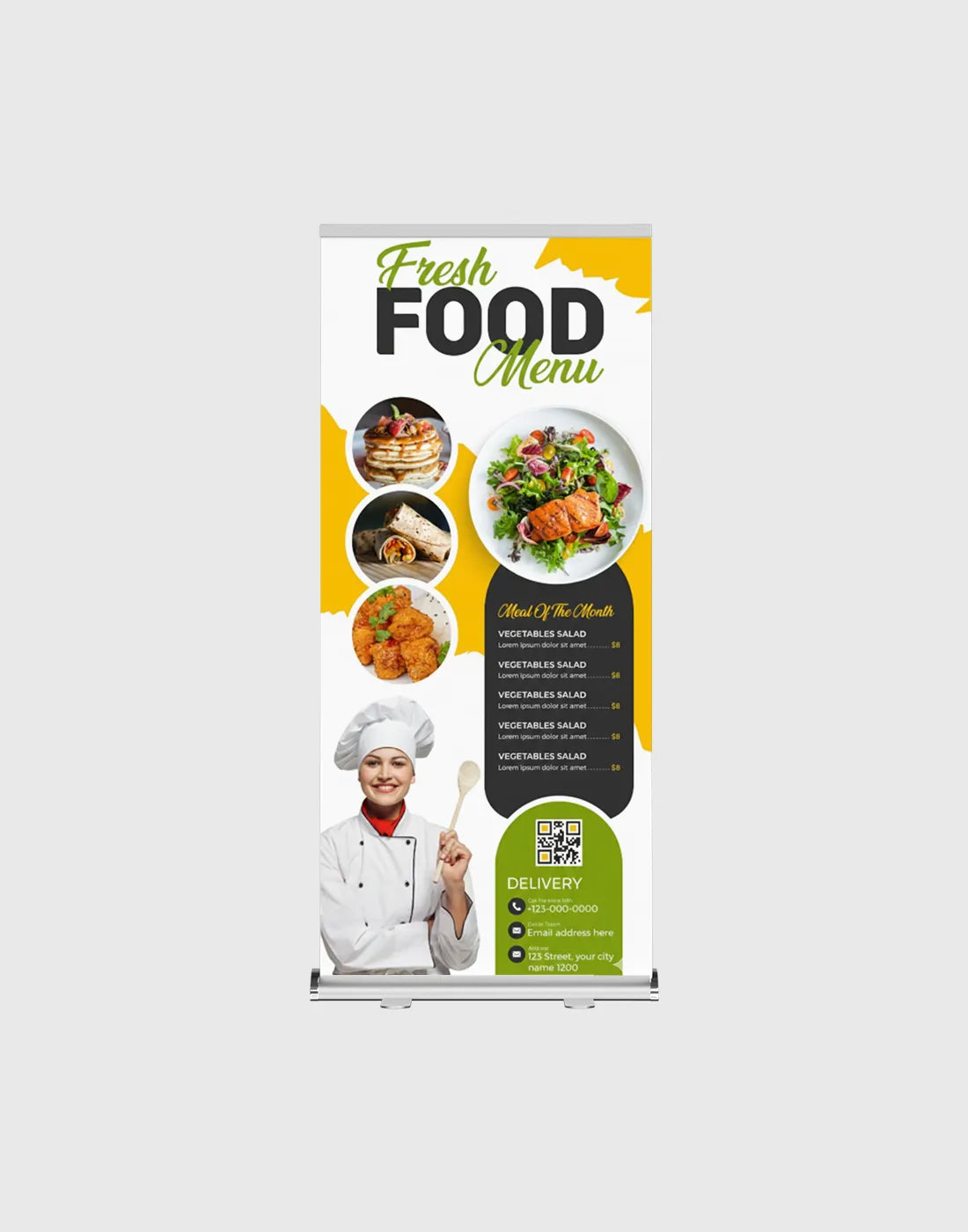 Teardrop Roll Up Banner