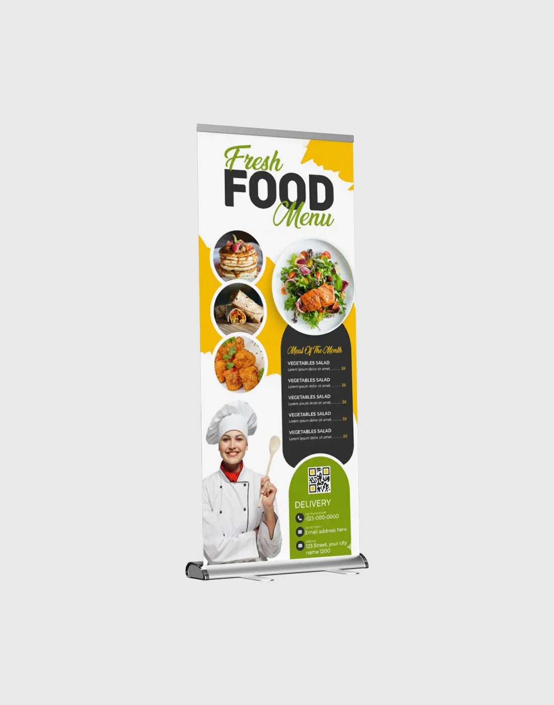 Teardrop Roll Up Banner
