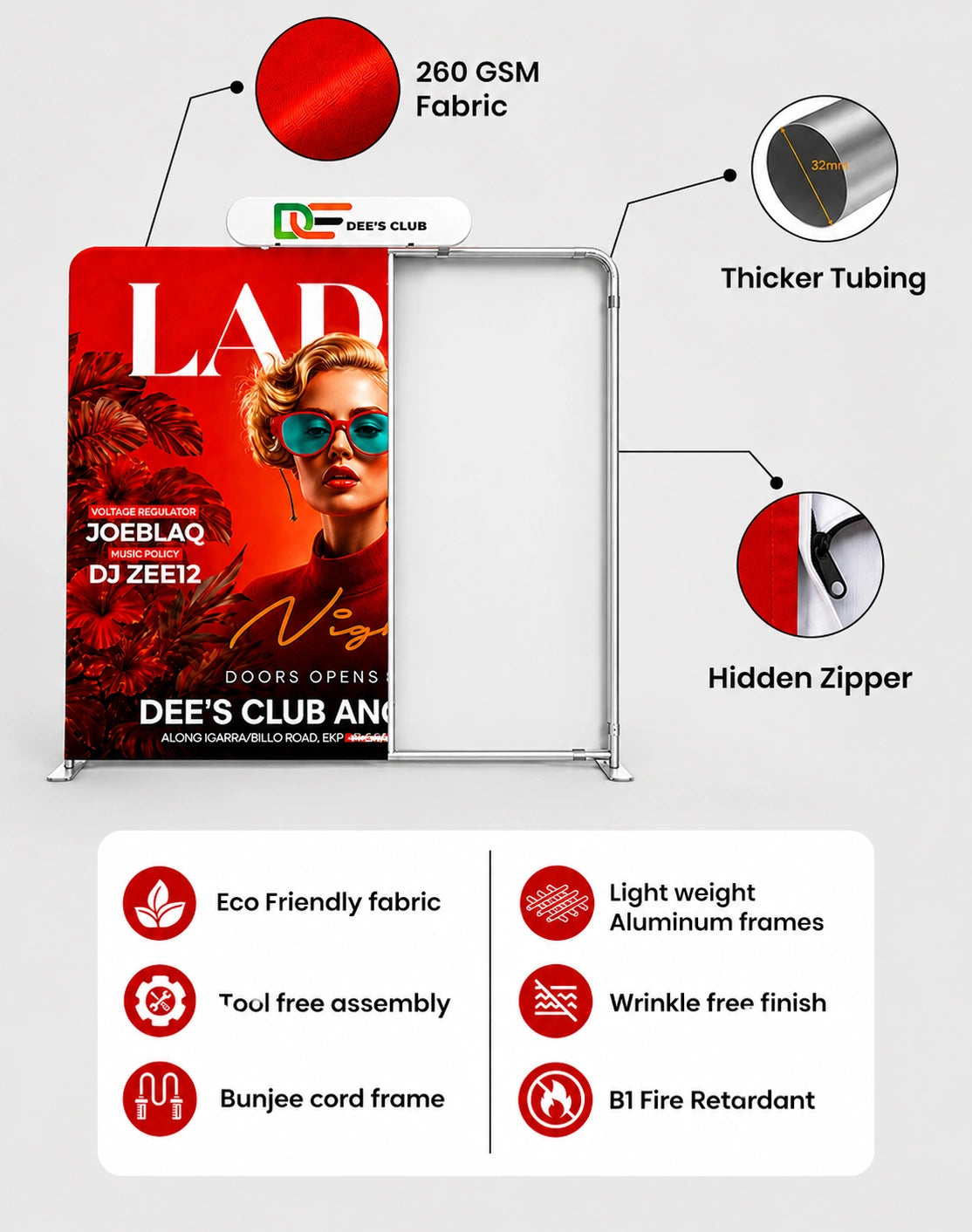 Media Wall with Accessories