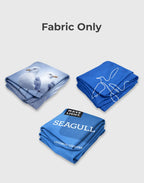 20x20 trade show backdrop, dual tension fabric media walls, tower display arch, and counter