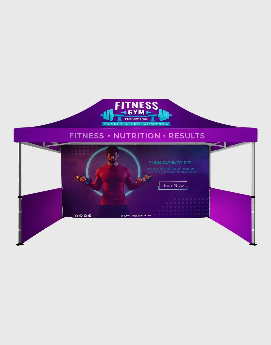 15x10 Heavy Duty Custom Canopy Tent