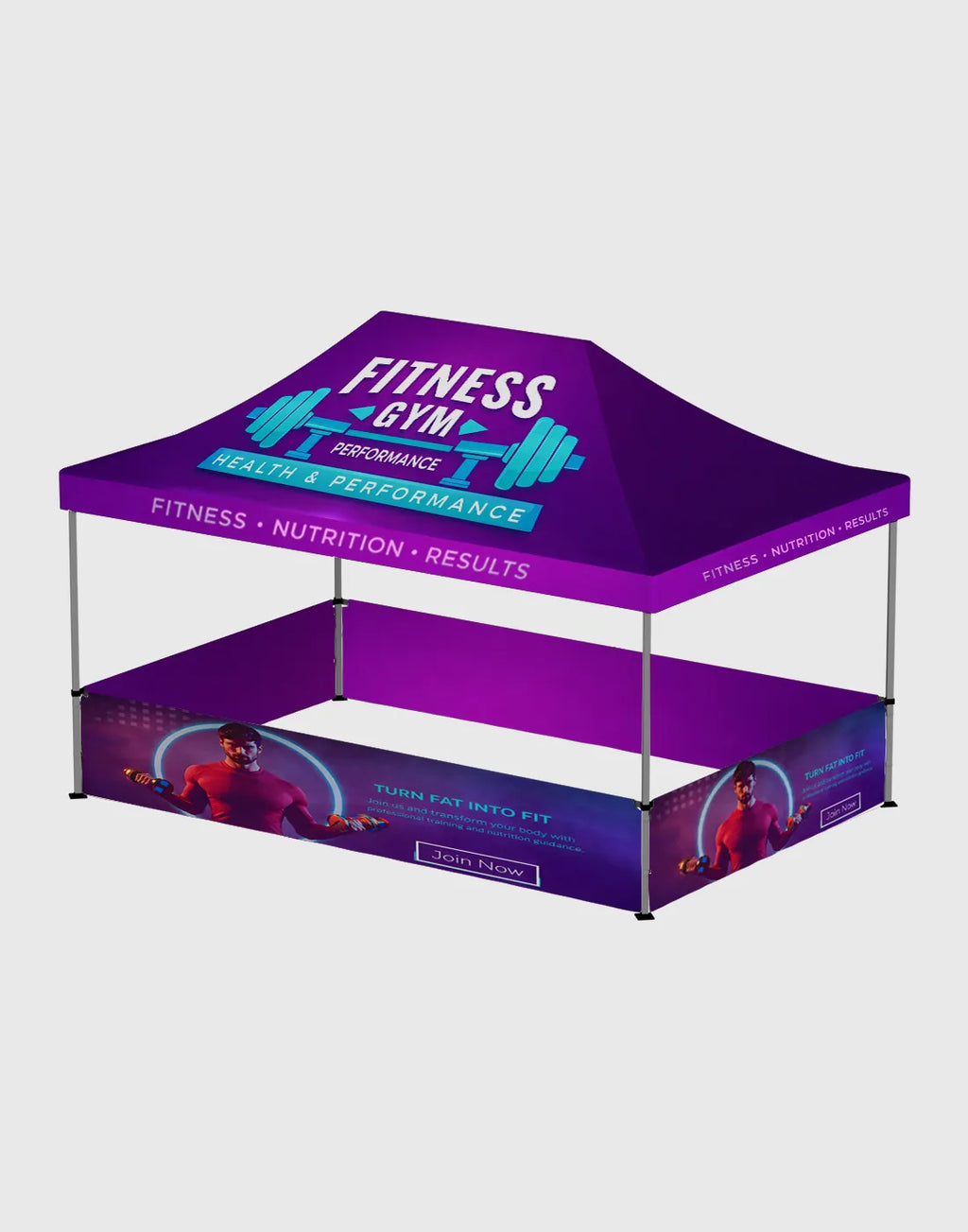 15x10 Heavy Duty Custom Canopy Tent