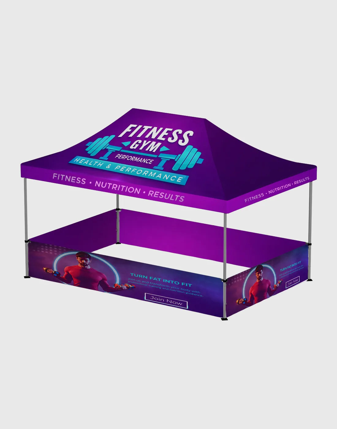 15x10 Heavy Duty Custom Canopy Tent