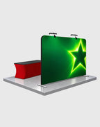 trade show display with backwall
