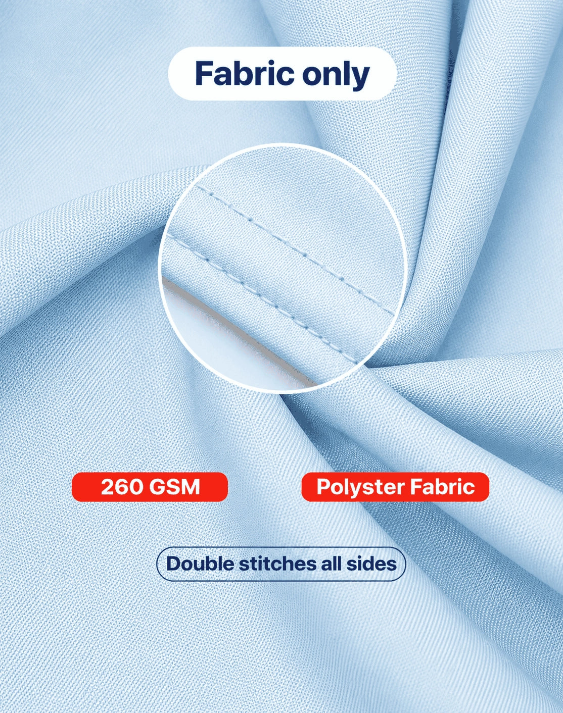 fabric for Pleated table covers 