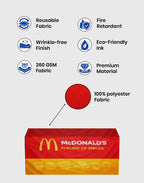 fitted table cover features and size specifications 