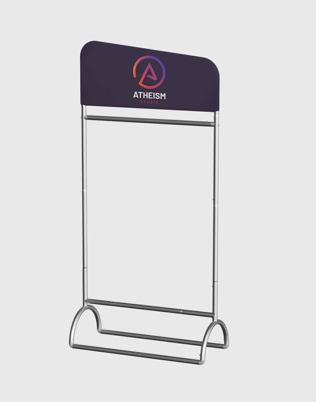 Showcase Stand  With Hanging Rail