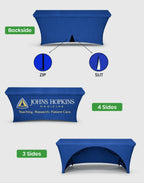 stretch table coverings for trade shows