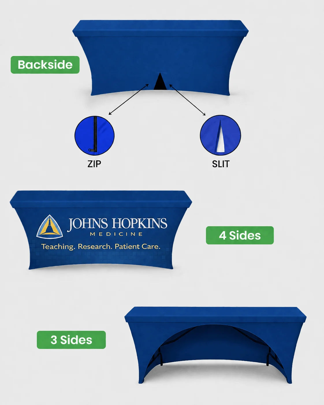 Stretch table cover polyester spandex