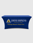 stretch table cloth with logo