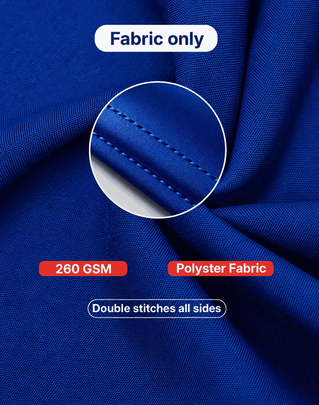 Stretch table cover polyester spandex fabric detail