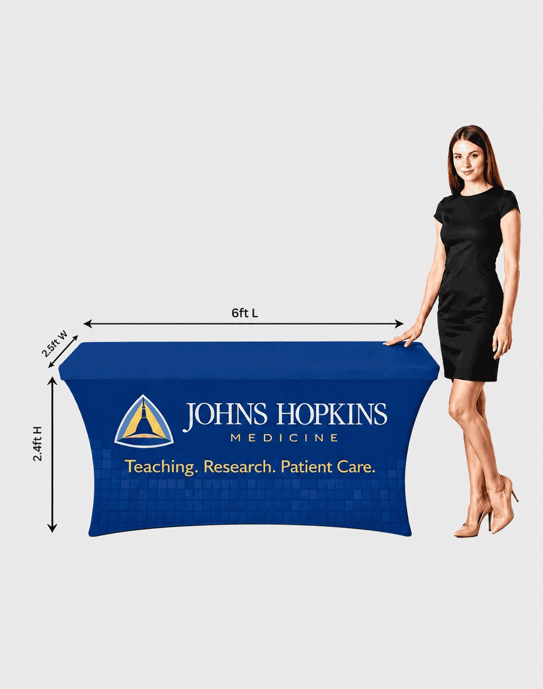 Stretch table cover polyester spandex