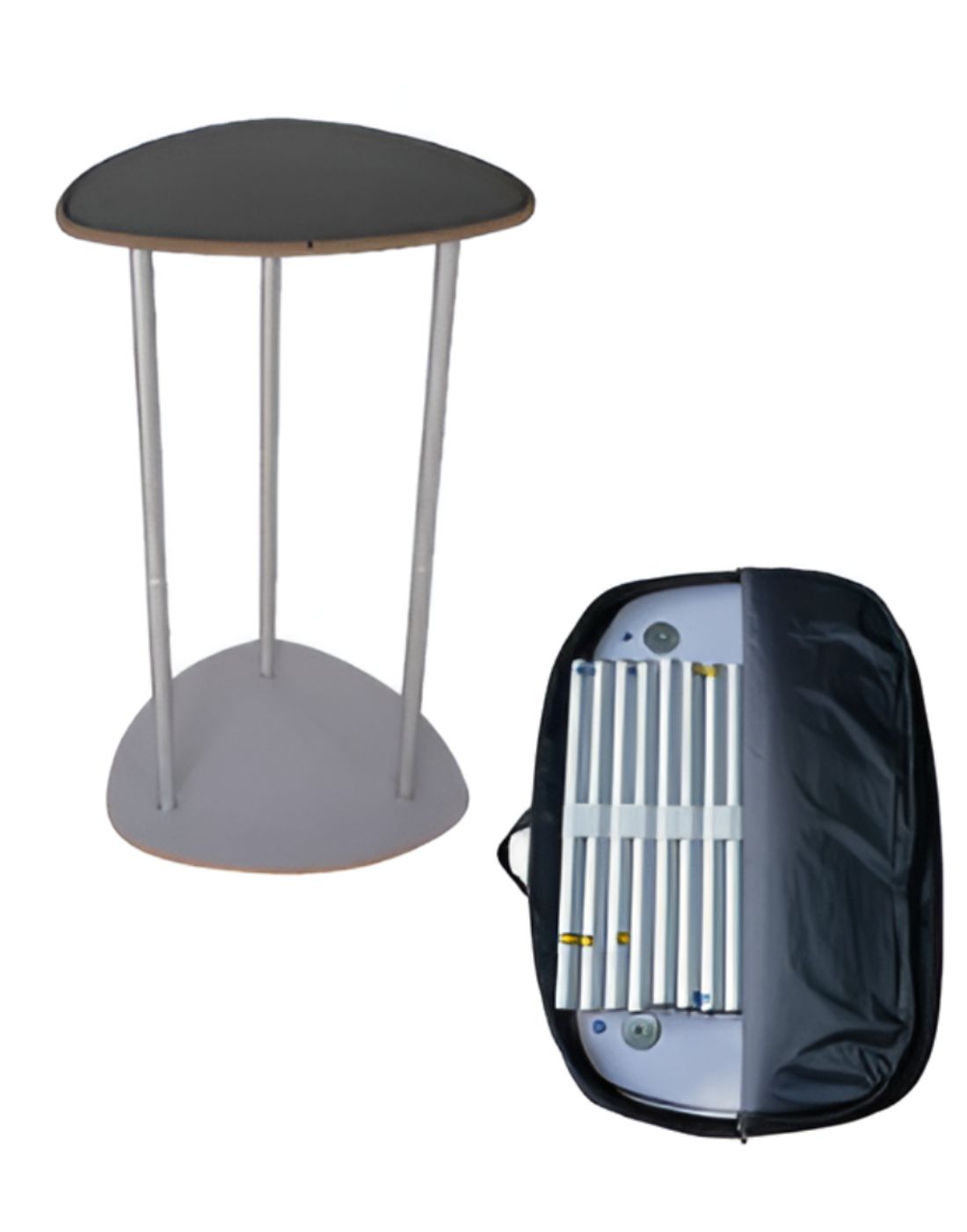 Triangle Fabric Display Counter (For Podium & Booth Exhibitions)