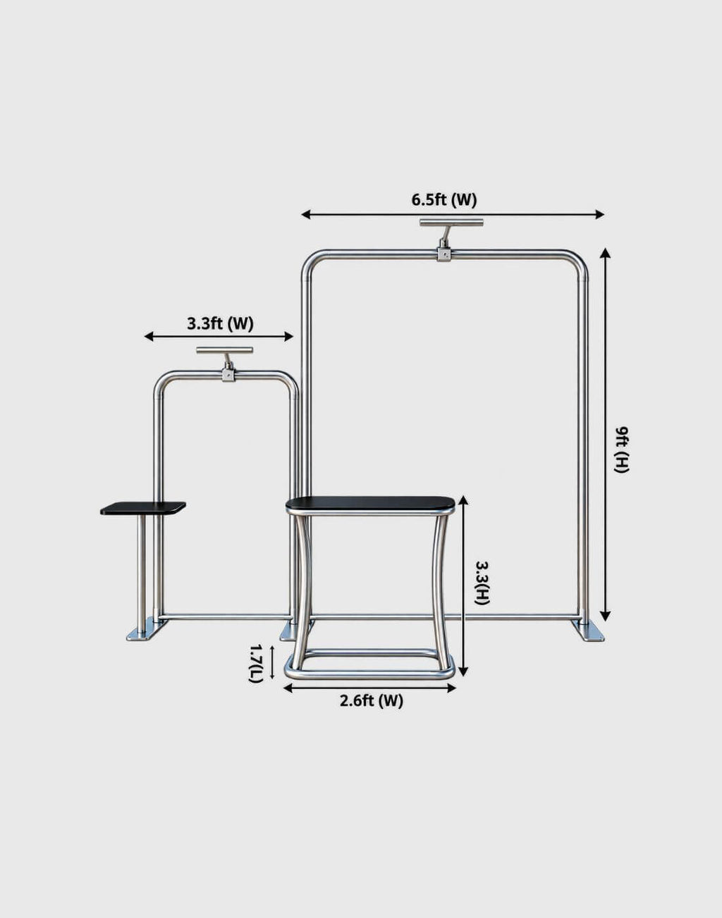 10x10 portable straight wall booth for exhibitions